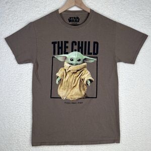 Baby Yoda The Mandalorian The Child Star Wars Men's T shirt Size Small